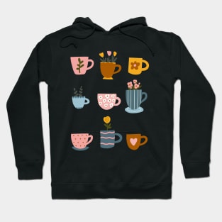 Flower tea cups Hoodie